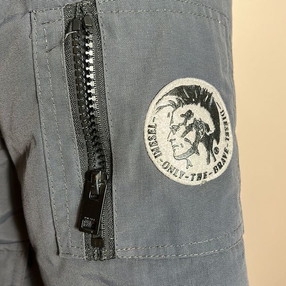 Diesel Boys Navy Puffer Coat super warm size 5/6 - Picture 4 of 14